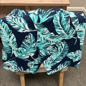 Under Armour Teal and Navy Patterned Shorts